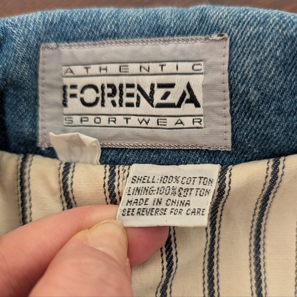 Vintage Forenza Denim Oversized Blazer Coat - Picture 3 of 7